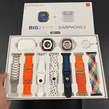 i20 Ultra Max Smart Watch With 7 Straps + FREE Earbuds
